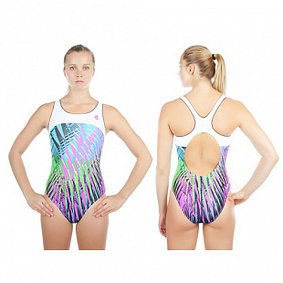 Купальник спортивный женский Mad Wave Rate purple/green/blue