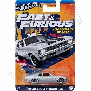 Машинка Hot Wheels Fast & Furious 70 Chevrolet Nova SS (HNR88 HRW42)
