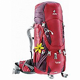 Рюкзак туристический, альпинистский Deuter Aircontact 40+10 SL cranberry-aubergine