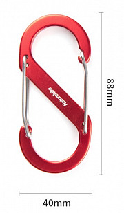 Карабин сувенирный Naturehike S Shape L NH20GS004 red