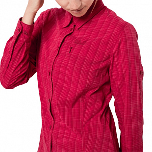 Рубашка женская Jack Wolfskin Centaura Flex Shirt W scarlet checks