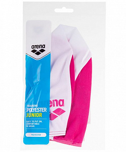 Шапочка для плавания Arena Polyester Jr 91149 91 strawberry/white
