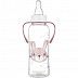 Бутылочка для кормления Canpol babies CUTE ANIMALS с ручками и узким горлышком 250 мл., 12 мес.+ (11/845) pink new