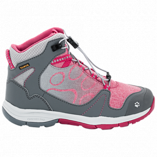 Ботинки детские Jack Wolfskin Grivla Texapore Mid G azalea red