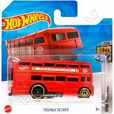 Машинка Hot Wheels Базовой коллекции Trouble Decker 202/250 (5785 HKG63) mainline 2023