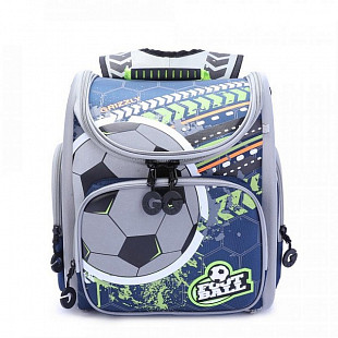 Рюкзак школьный GRIZZLY RA-970-1 /1 black/light green
