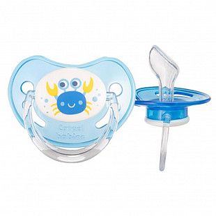 Пустышка анатомическая силиконовая Canpol babies Love&Sea 18+ мес. (22/508) blue