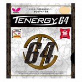 На картинке изображен Накладка для ракеток Butterfly Tenergy 64 black Накладка для ракеток Butterfly Tenergy 64 black