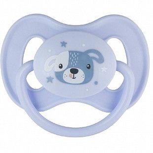 Пустышка Canpol babies Cute Animals Латексная Круглая 6-18 мес. (22/594_new) blue
