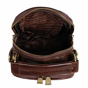 Мужская кожаная сумка Polar 24021 black