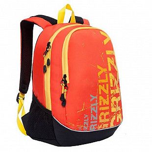 Рюкзак GRIZZLY RU-721-1 black/orange