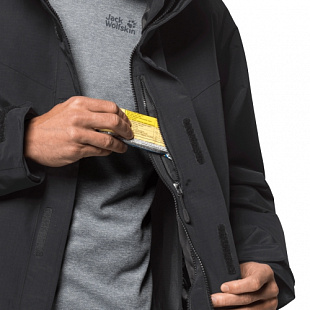 Куртка мужская Jack Wolfskin Three Peaks Jacket M black