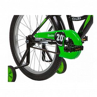 Велосипед Novatrack Strike 20” black/green