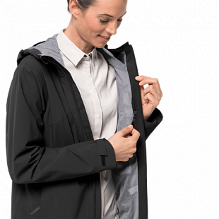 Пальто женское Jack Wolfskin Jwp Coat W black