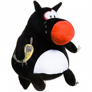 Мягкая игрушка-антистресс СмолТойс Волк-шарик 1907/ЧН/30