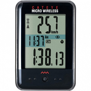 Велокомпьютер Cat Eye Micro Wireless (CC-MC200W) Black 3524051