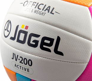 Мяч волейбольный Jogel JV-200 blue/orange/pink