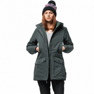 Куртка женская Jack Wolfskin Coastal Range Parka greenish grey