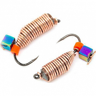 Мормышка Akara Ручейник с ушком с кубиком Хамелеон 09