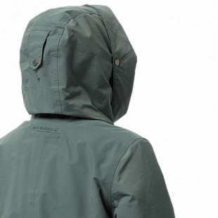 Куртка женская Jack Wolfskin Rocky Point Parka greenish grey