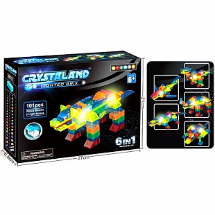 Конструктор Crystaland Динозавр 6в1 99012