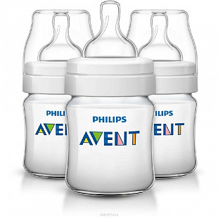 Бутылочка для кормления Avent Classic+ 125 мл 3 шт SCF560/37