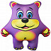 Мягкая игрушка Мнушки Медведь фиолетовый Аи02жив35