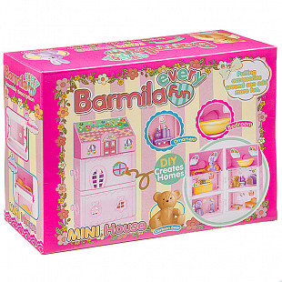 Игровой набор мини-дом с фигуркой зверюшки 18102AB