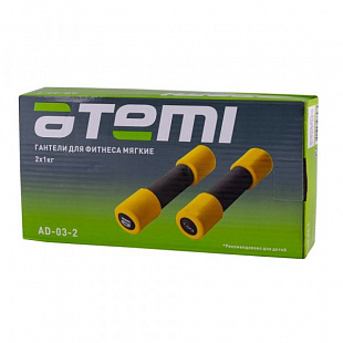 Мягкие гантели Atemi 1кг AD032 2шт Yellow