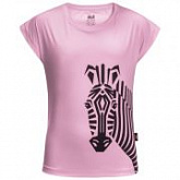 Футболка детская Jack Wolfskin Zebra T Girls lilac