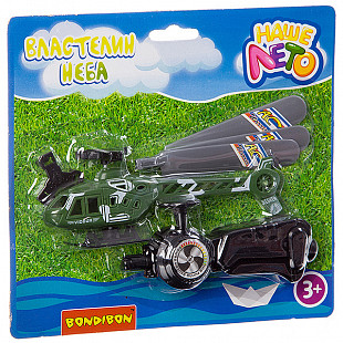 Вертолёт Bondibon с запускающим устройством "Властелин неба" серии "Наше Лето" 8035