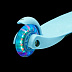 Самокат-кикборд Novatrack Disco-kids Blue 120H.DISCOKIDS.BL6