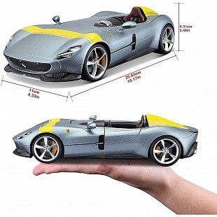 Коллекционная машина Bburago 1:18 Ferrari Monza SP1 (18-16013) silver
