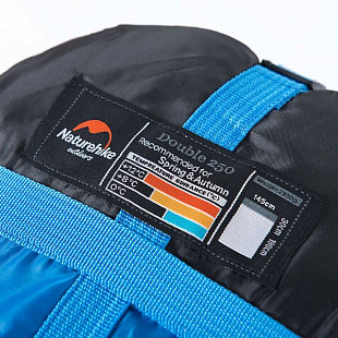 Спальный мешок Naturehike двойной с подушками blue 185 SD15M030-J