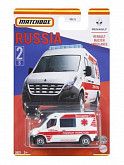Машинка Matchbox Russia Renault Master Ambulance 2/6 (HBL15 HBL17)