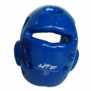 Шлем для таэквондо Wacoku Blue WTF (с маской)