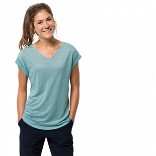Футболка женская Jack Wolfskin Coral Coast T W aqua