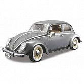 Машинка Bburago 1:18 Volkswagen Kafer-Beetle (1955) (18-12029) grey НОВОЕ ПОСТУПЛЕНИЕ