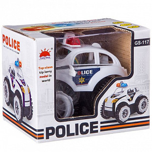 Игрушка пластмассовая джип Police со светящейся мигалкой GS-117