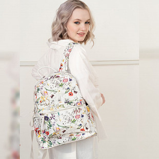 Рюкзак городской Ors Oro ORS-0108 /4 flowers/white