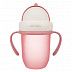 Поильник Canpol babies Matte Pastels со складывающейся трубочкой 9м+ 210мл (56/522_pin) pink