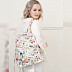Рюкзак городской Ors Oro ORS-0108 /4 flowers/white
