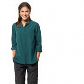 Рубашка женская Jack Wolfskin Victoria Roll-Up Shirt W teal green