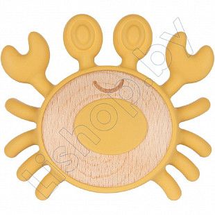 Прорезыватель Canpol babies с силиконовыми и деревянными элементами (80/306)