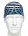 Шапочка для бассейна (плавания) взрослая Mad Wave Silicone Printed Stripes blue