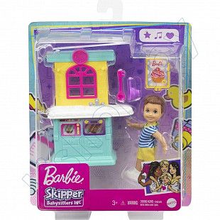 Кукла ​Barbie Skipper Малыш и кухня (GRP16)