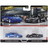 Машинка Hot Wheels Premium Nissan R390 GT1 & '94 Nissan Primera (HBL96 HRR74)