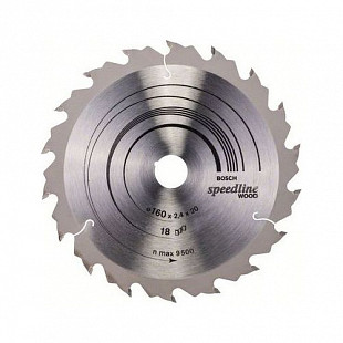Диск пильный Bosch 160х20 мм 18 зубьев 2608640787