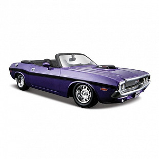 Масштабная модель автомобиля Maisto 1:24 Додж Челенджер R/T кабриолет 1970 (31264) purple