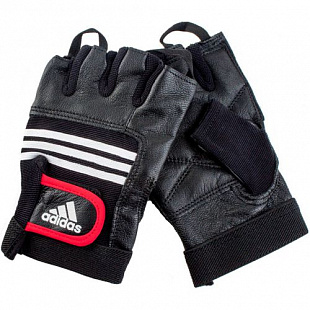 Перчатки для пауэрлифтинга Adidas Leather Lifting Glove S/M ADGB-12124